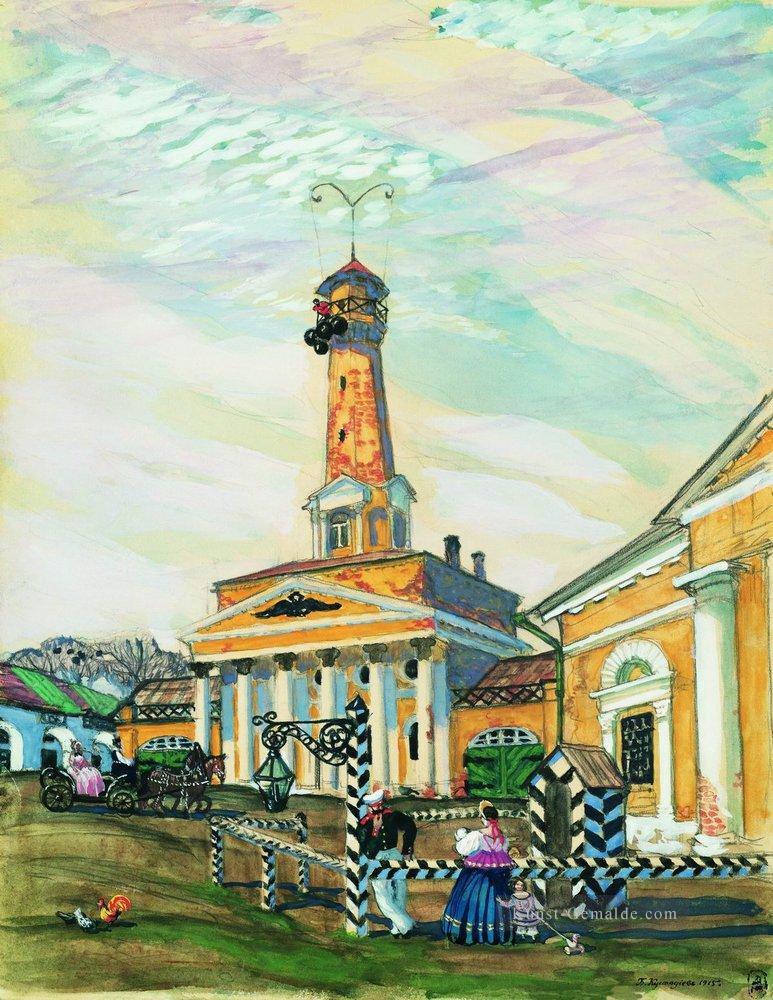 Platz in krutogorsk 1915 Boris Mikhailovich Kustodiev Stadtbild Stadtszenen Ölgemälde
